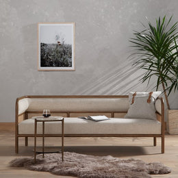 Turin End Table-Fossil Marble