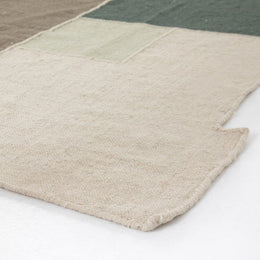 Olexi Block Border Rug-Green-9'x12'