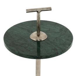 Willa Accent Table-Green Marble