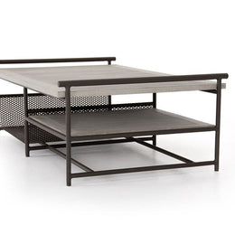 Ledger Outdoor Coffee Table-Grey