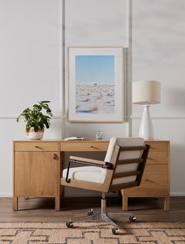 Clifford Desk Chair-Savile Flax