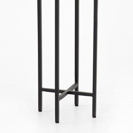 Hannah Accent Table-Black Marble