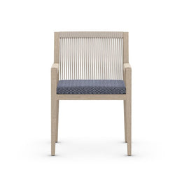 Sherwood Dining Armchair-Brown/Faye Navy