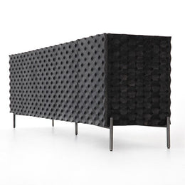 Raffael Media Console-Black Wash