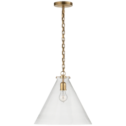 Katie Conical Pendant - Hand Rubbed Antique Brass