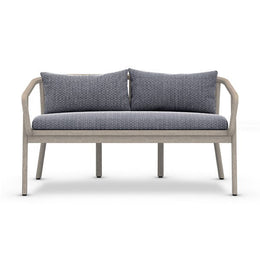 Tate Outdoor Bench-Faye Navy/Grey