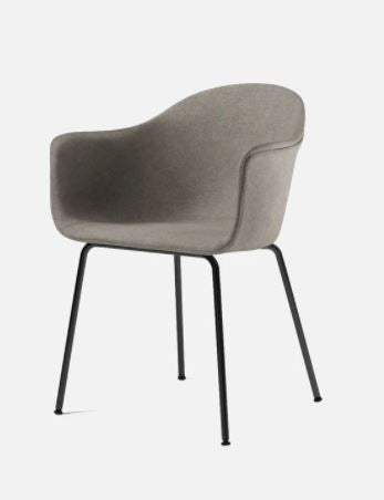 Harbour Dining Chair, Black Legs, Leather Dakar 0250 Seat