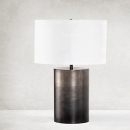 Cameron Ombre Table Lamp-Ombre Pewter
