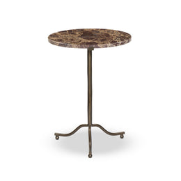 Sophie End Table, Garnet Marble