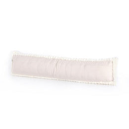 Banded Sheepskin Pillow-Cream-12"x48"