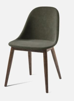 Harbour Dining Side Chair, Dark Oak Legs, Leather Dakar 0842 Seat