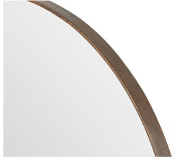 Bellvue Round Mirror-Spiced Oak