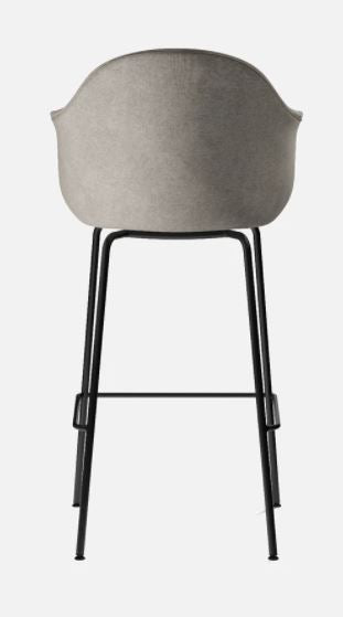 Harbour Bar Chair, Black Legs, Melange Nap 111 Seat