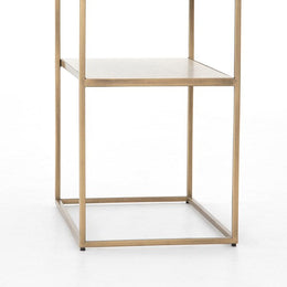 Amabella Terrazzo Nightstand-Brass