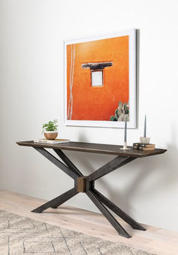 Spider Console Table-English Brown