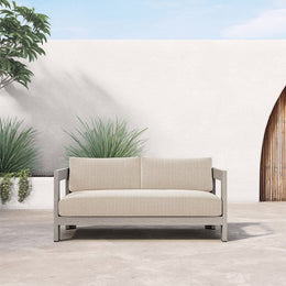 Caro Outdoor Sofa-60"-Grey/Sand