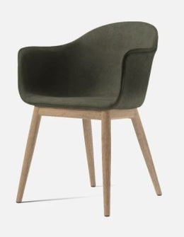 Harbour Dining Chair, Natural Oak Legs, Leather Dakar 0250 Seat