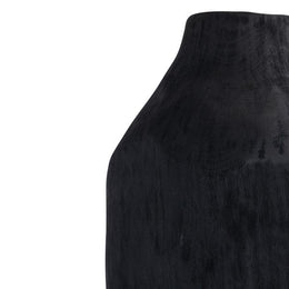 Madero Wood Vase-Carbonized Black