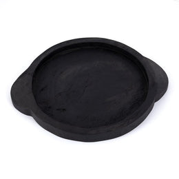 Tadeo Round Tray-Carbonized Black