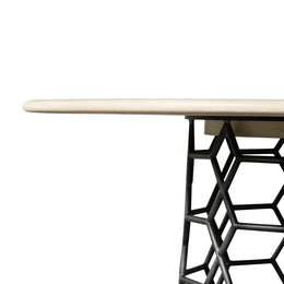 Arden Dining Table, Parchment White