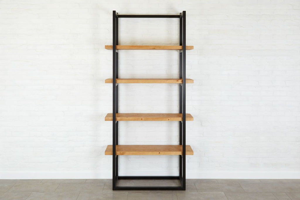 Black with Natural, Pantry Shelf Unit, Tall