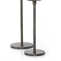 Arezzo End Table, Set Of 2-Garnet Marble