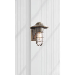 Marine Indoor/Outdoor Wall Light - Weathered Zinc