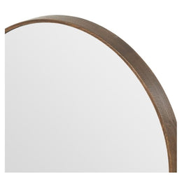 Bellvue Small Round Mirror-Spiced Oak