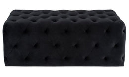 Tufty Ottoman - Black, 45.8in