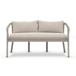 Tate Outdoor Bench-Faye Sand/Grey