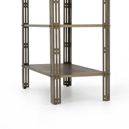 Elke Bookshelf-Antique Brass