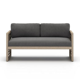 Avalon Outdoor Sofa-59"-Brown/Charcoal