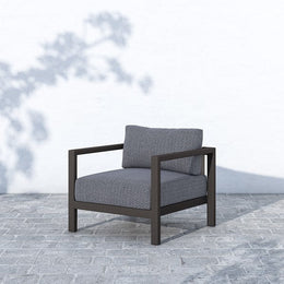 Sonoma Outdoor Chair-Bronze/Faye Navy