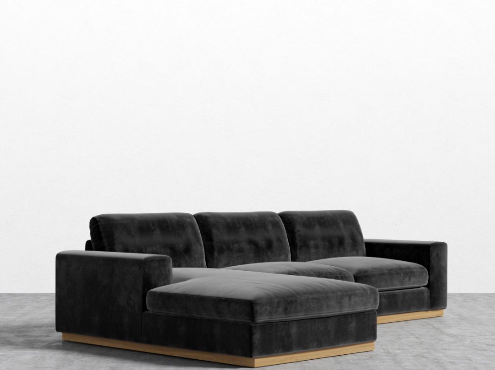 Noah Sectional, Brass Base