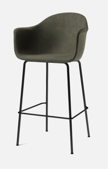 Harbour Bar Chair, Black Legs, Fiord 961 Seat