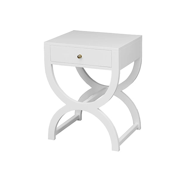 Alexis-White Side Table