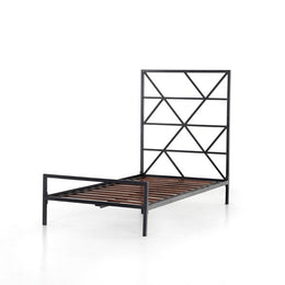 Cato Bed-Sandblasted Vintage Black-Twin