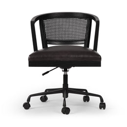 Alexa Desk Chair - Brushed Ebony, Sonoma Black by Four Hands