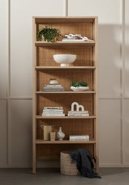 Caprice Large Bookshelf-Natural Mango