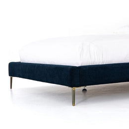 Rennie Bed-Plush Navy-King