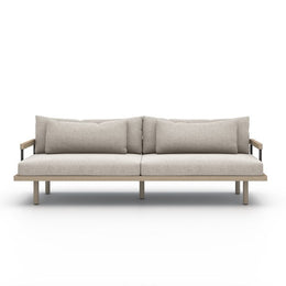 Nelson Outdoor Sofa-95"-Brown/Stone Grey