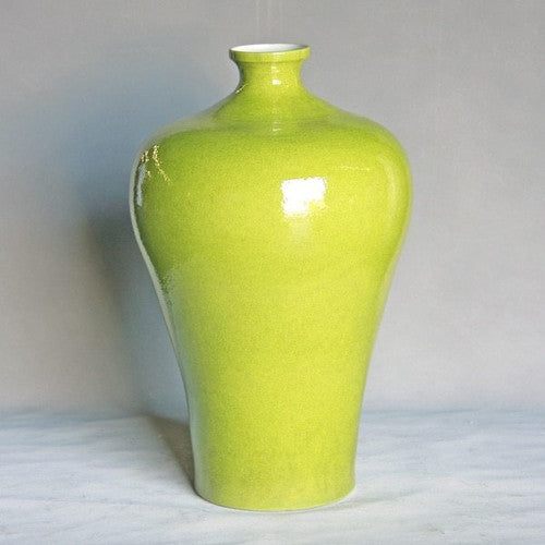 Lime Green Prunus Vase Medium