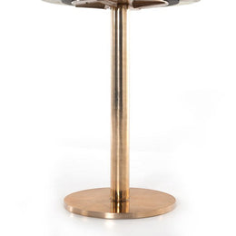 Nola Bar Table-Polished Brass-Bar