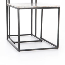 Jewel Nesting End Table-Creamy Taupe