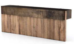 Bingham Console Table-Rustic Oak Veneer