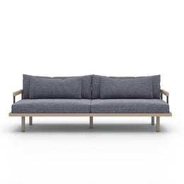 Nelson Outdoor Sofa-95"-Brown/Faye Navy