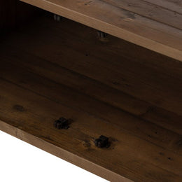 Wyeth Media Console-Rustic Sandalwood