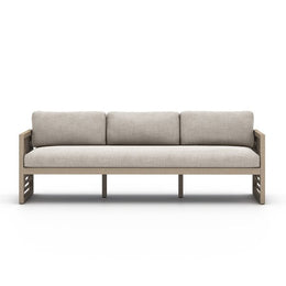 Avalon Outdoor Sofa-87"-Washed Brown, Stone Grey