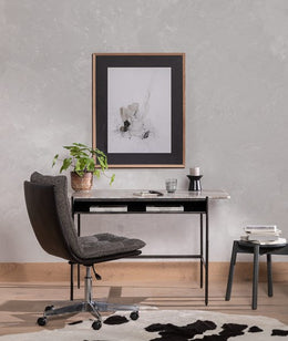 Quinn Desk Chair-Distressed Black