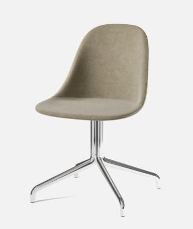 Harbour Swivel Side Chair, Black Legs, Remix 2, 233 Seat